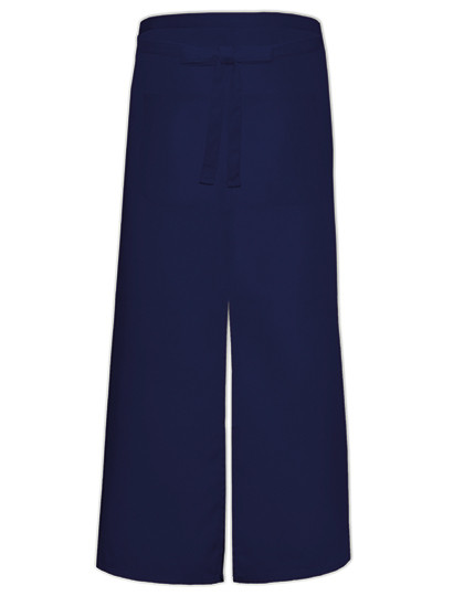 Link Kitchen Wear Bistro Apron With Split And Front Pocket Navy