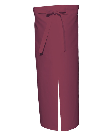 Link Kitchen Wear Bistro Apron With Split Bordeaux