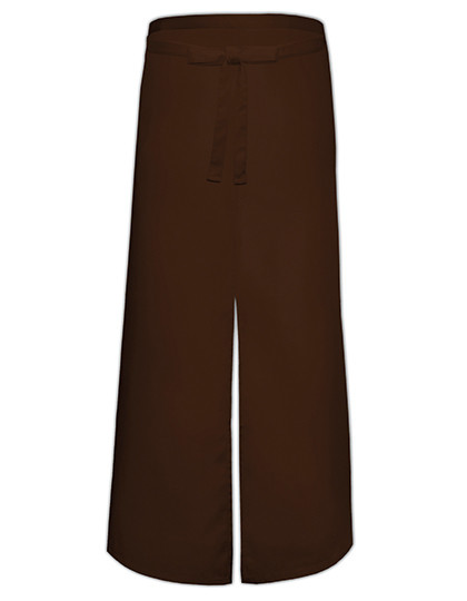 Link Kitchen Wear Bistro Apron With Split Brown