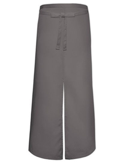 Link Kitchen Wear Bistro Apron With Split Dark Grey (ca. Pantone 431)