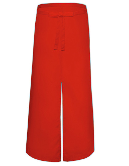 Link Kitchen Wear Bistro Apron With Split Red