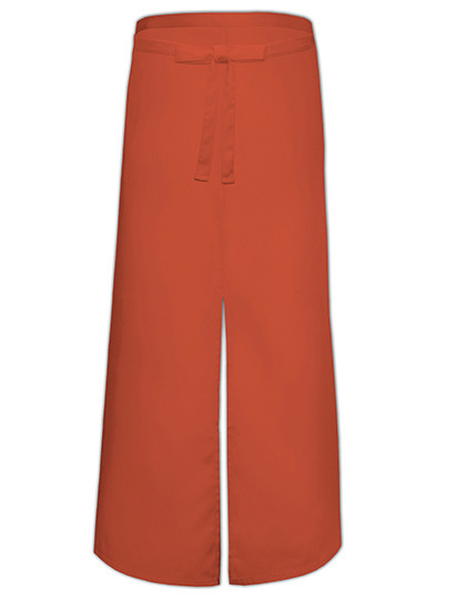 Link Kitchen Wear Bistro Apron With Split Terracotta (ca. Pantone 4840)