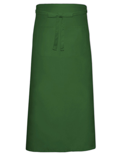 Link Kitchen Wear Bistro Apron With Front Pocket Bottle Green