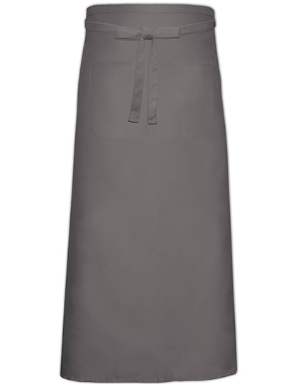 Link Kitchen Wear Bistro Apron With Front Pocket Dark Grey (ca. Pantone 431)