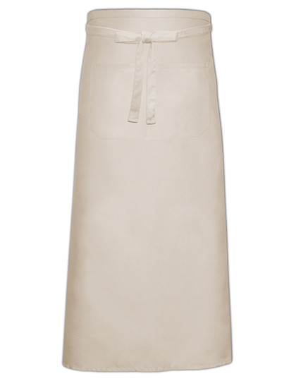 Link Kitchen Wear Bistro Apron With Front Pocket Natural (ca. Pantone 7499)