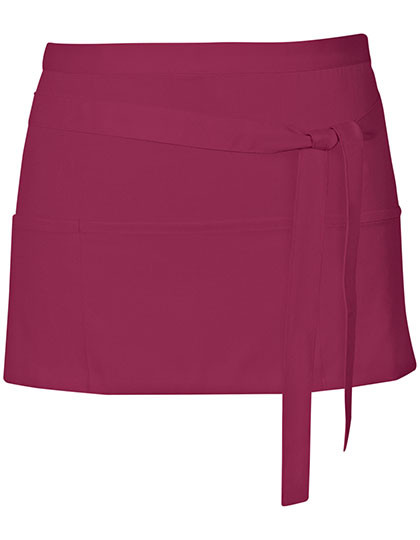 Link Kitchen Wear Cocktail Apron Burgundy (ca. Pantone 216)