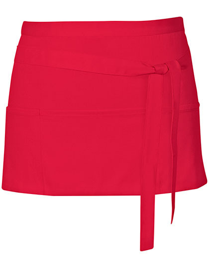 Link Kitchen Wear Cocktail Apron Strawberry Red (ca. Pantone 186)