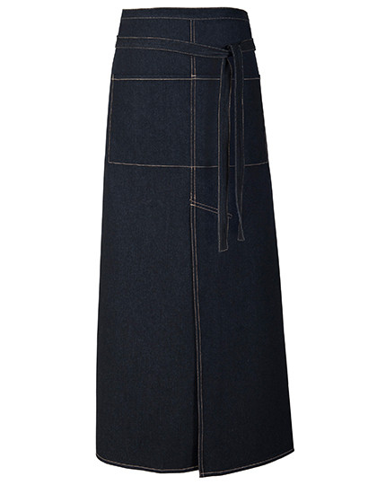 Link Kitchen Wear Jeans Bistro Apron With Split Black