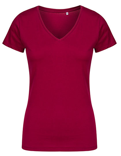 X.O by Promodoro Women´s V-Neck T-Shirt Berry