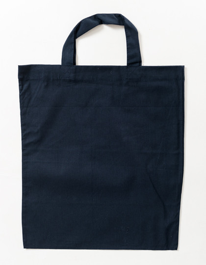 Printwear Cotton Bag Colored Short Handles Deep Blue (ca. Pantone 539U-HKS 38-41)