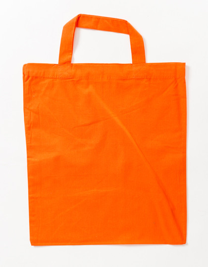 Printwear Cotton Bag Colored Short Handles Orange (ca. Pantone 021U-HKS 10)