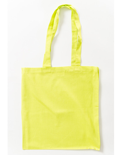 Printwear Cotton Bag Colored Long Handles Lime Green (ca. Pantone 388U)