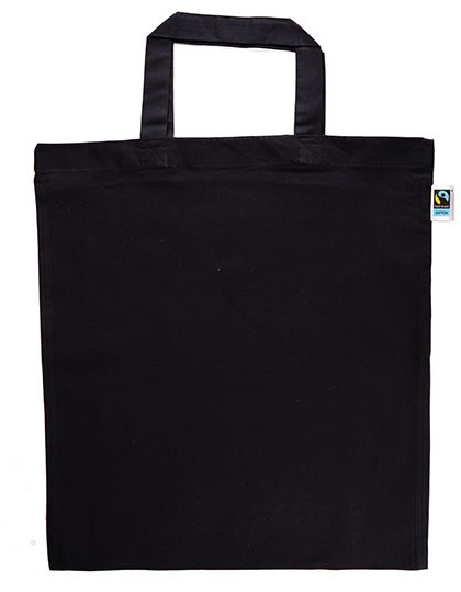 Printwear Fairtrade Cotton Bag Short Handles Navy (ca. Pantone 532C)