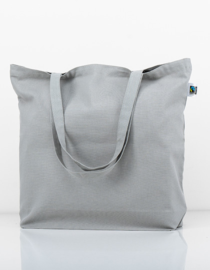 Printwear Fairtrade Cotton Canvas Bag Light Grey (ca. Pantone Cool Grey 5C)