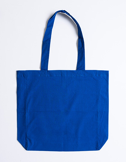 Printwear Cotton Bag Side Fold Long Handles Blue (ca. Pantone 2935U-HKS 43-44)