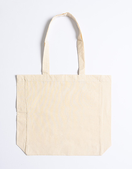 Printwear Cotton Bag Side Fold Long Handles Natural