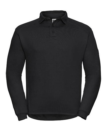 Russell Heavy Duty Workwear Collar Sweatshirt Black