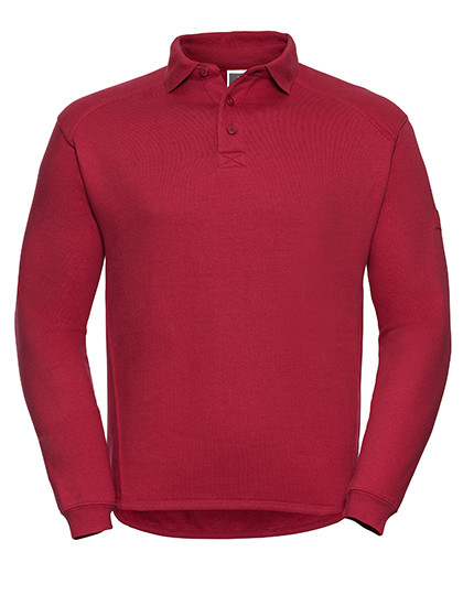 Russell Heavy Duty Workwear Collar Sweatshirt Classic Red