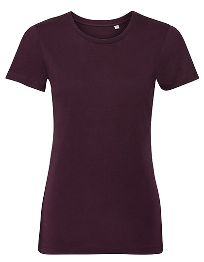 Russell Pure Organic Ladies´ Pure Organic Tee Burgundy