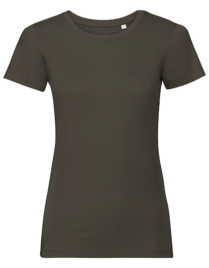 Russell Pure Organic Ladies´ Pure Organic Tee Dark Olive