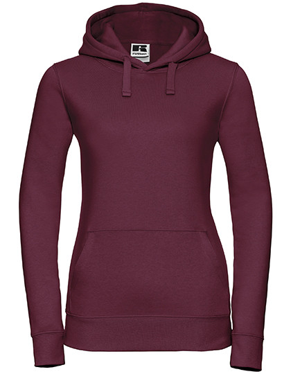 Russell Ladies´ Authentic Hooded Sweat Burgundy