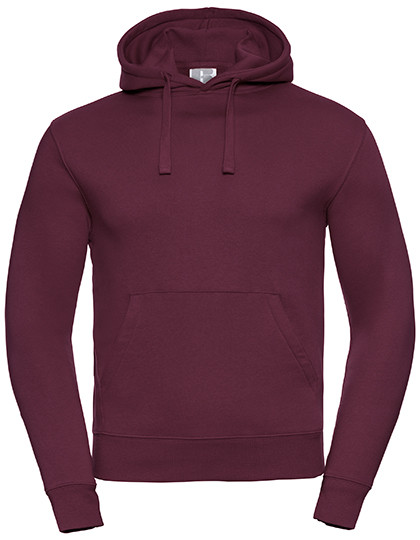 Russell Adults' Authentic Hooded Sweat Burgundy