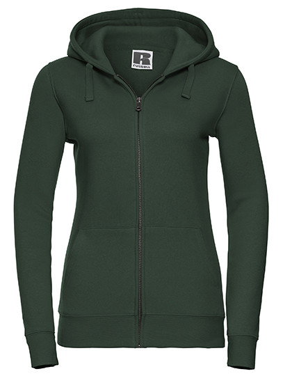 Russell Ladies´ Authentic Zipped Hood Jacket Bottle Green
