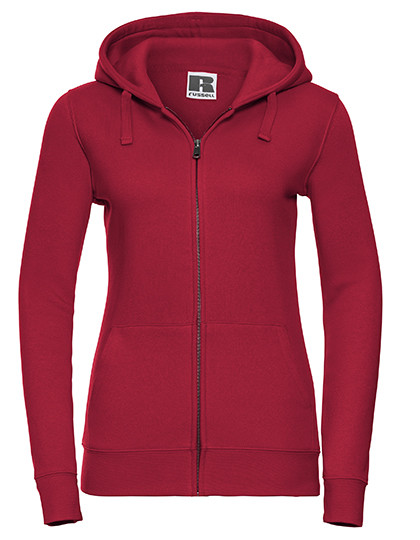Russell Ladies´ Authentic Zipped Hood Jacket Classic Red