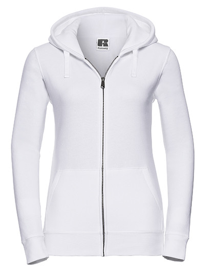 Russell Ladies´ Authentic Zipped Hood Jacket White