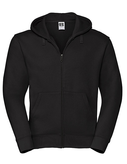Russell Adults' Authentic Zipped Hood Jacket Black