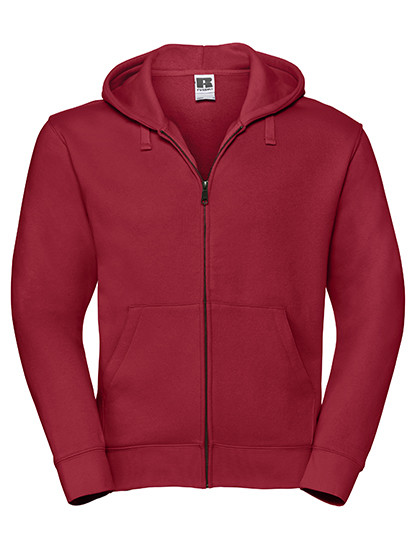 Russell Adults' Authentic Zipped Hood Jacket Classic Red