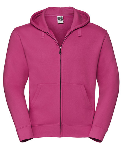 Russell Adults' Authentic Zipped Hood Jacket Fuchsia