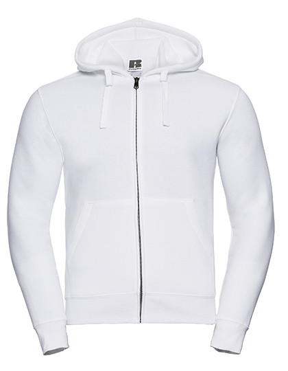 Russell Adults' Authentic Zipped Hood Jacket White