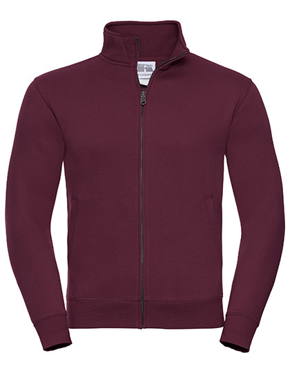 Russell Adults' Authentic Sweat Jacket Burgundy