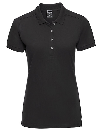 Russell Ladies´ Fitted Stretch Polo Black