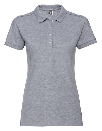 Russell Ladies´ Fitted Stretch Polo Light Oxford (Heather)