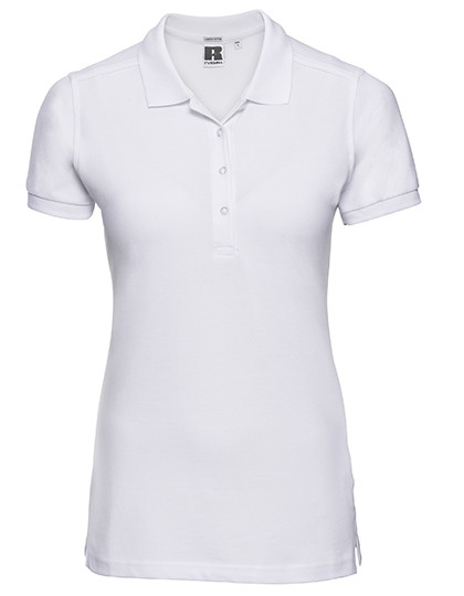 Russell Ladies´ Fitted Stretch Polo White