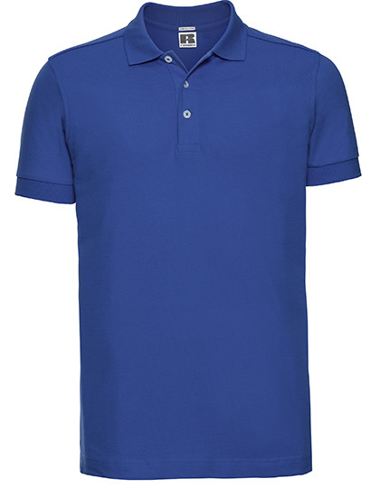 Russell Men´s Fitted Stretch Polo Azure Blue