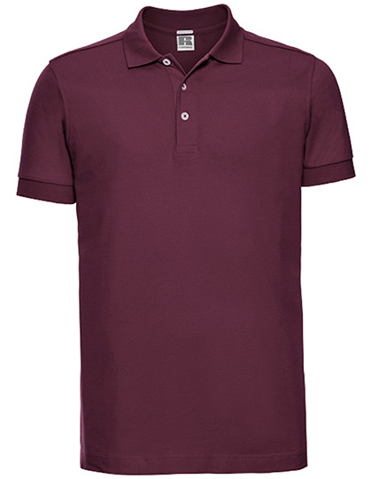 Russell Men´s Fitted Stretch Polo Burgundy