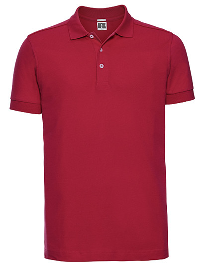 Russell Men´s Fitted Stretch Polo Classic Red