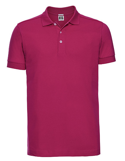 Russell Men´s Fitted Stretch Polo Fuchsia