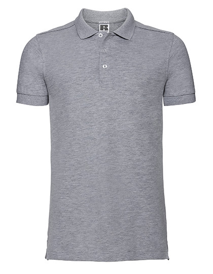Russell Men´s Fitted Stretch Polo Light Oxford (Heather)