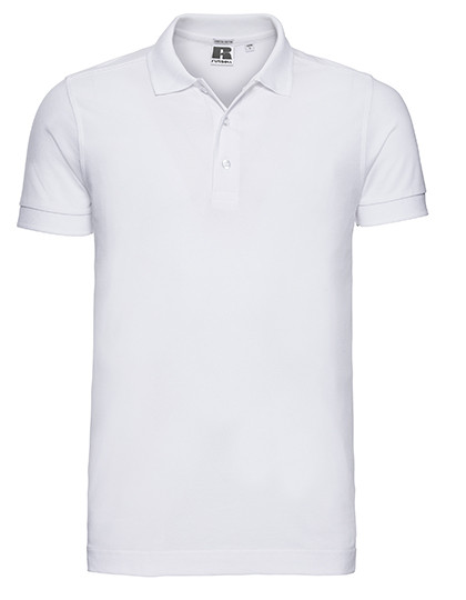 Russell Men´s Fitted Stretch Polo White