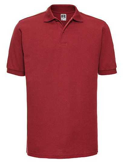 Russell Adults' Hardwearing Polo Bright Red