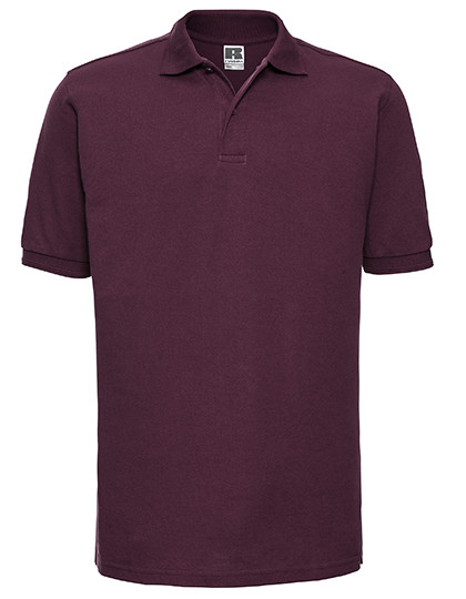 Russell Adults' Hardwearing Polo Burgundy