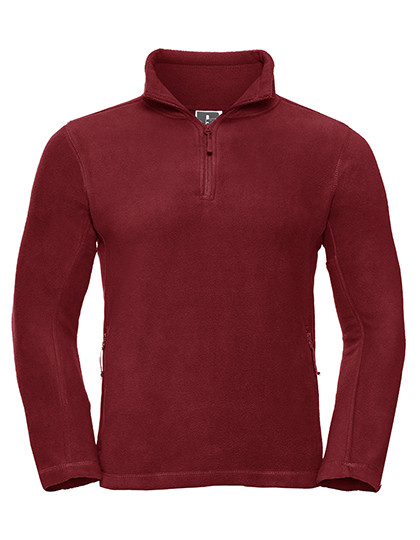 Russell Quarter Zip Outdoor Fleece Classic Red