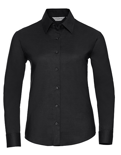 Russell Collection Ladies´ L/S Easy Care Oxford Shirt Black