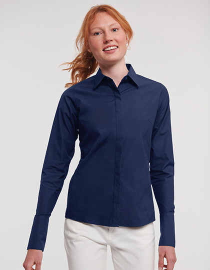 Russell Collection Ladies´ L/S Ultimate Stretch Shirt