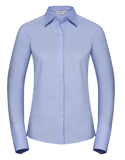 Russell Collection Ladies´ L/S Ultimate Stretch Shirt Bright Sky