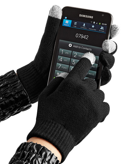 Beechfield TouchScreen Smart Gloves Black